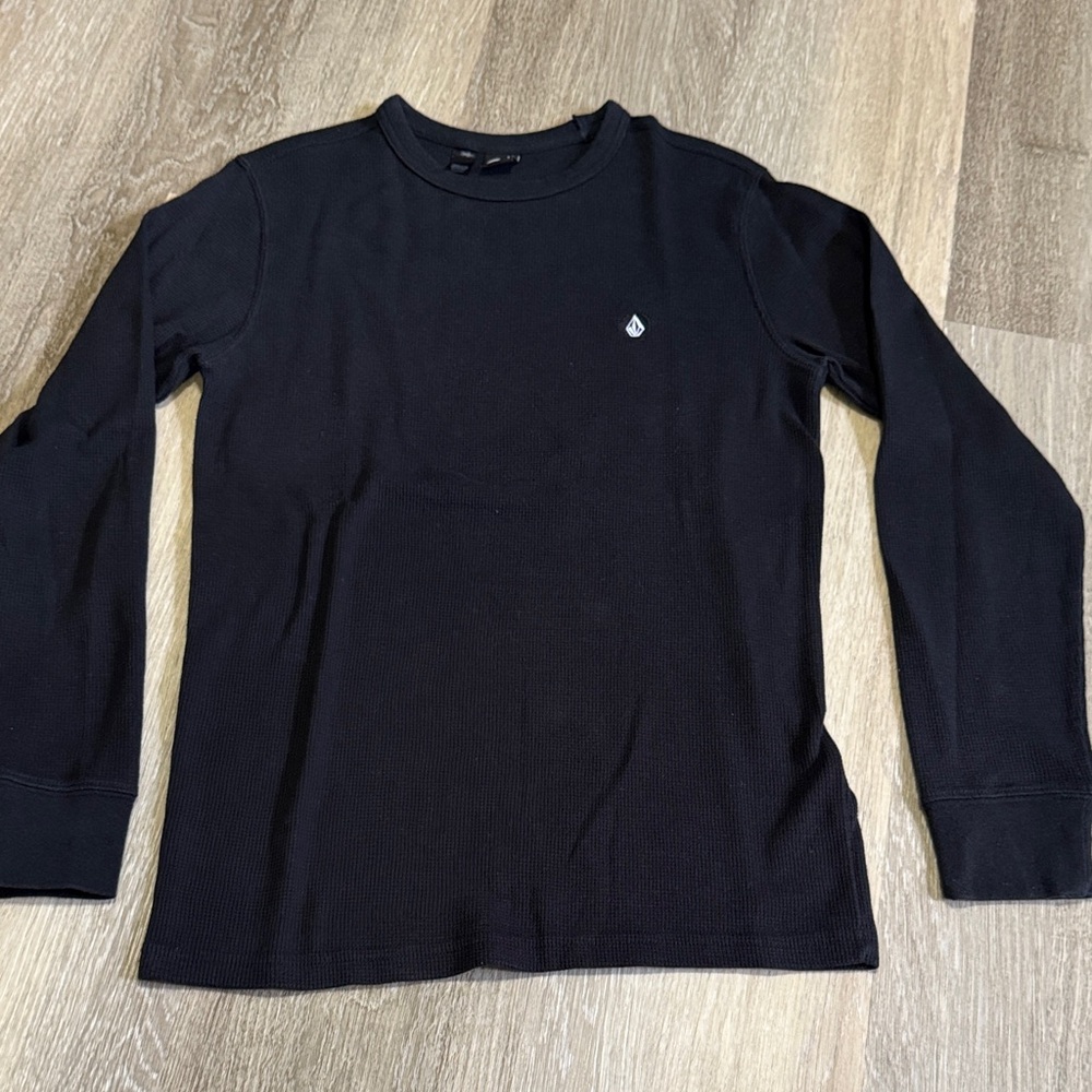 Volcom Men’s Long Sleeve Black Thermal Tee